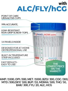 14 Panel Drug Test Cup with ALC - 12PanelNow