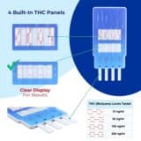 4 built in panels on the thc dip test