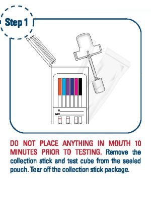 10 Panel Mouth Swab Drug Test Step 1 - 12 Panel Now