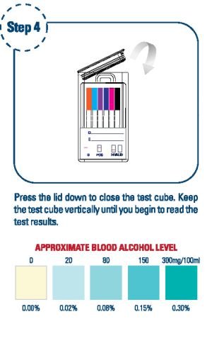 10 Panel Mouth Swab Drug Test Step 4