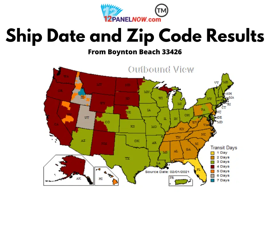 Ship Date and Zip Code Results