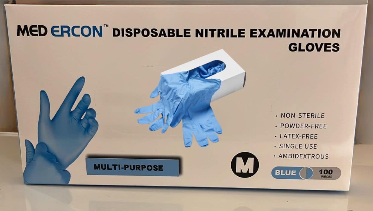 Disposable nitrile gloves - Pure Blue Nitrile examination gloves