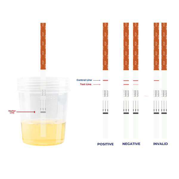 PCP test strips results