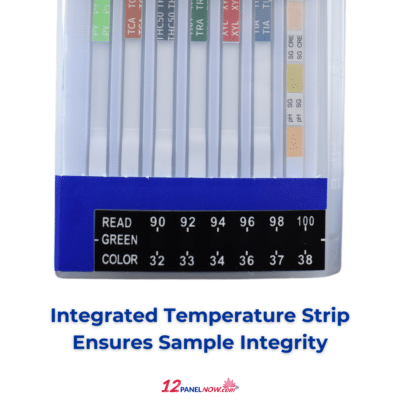 tempurature strip on the ultra 28 panel cup