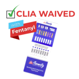 CLIA waived dip card with fen