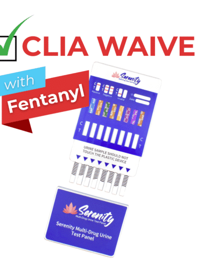CLIA waived dip card with fen