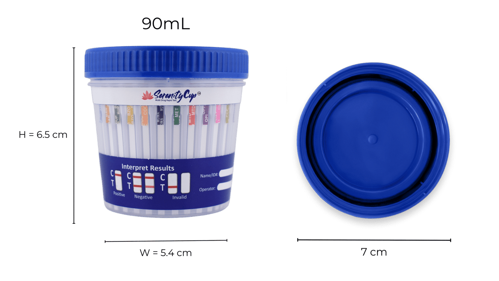 12 Panel Economy ETG FEN Cups Size