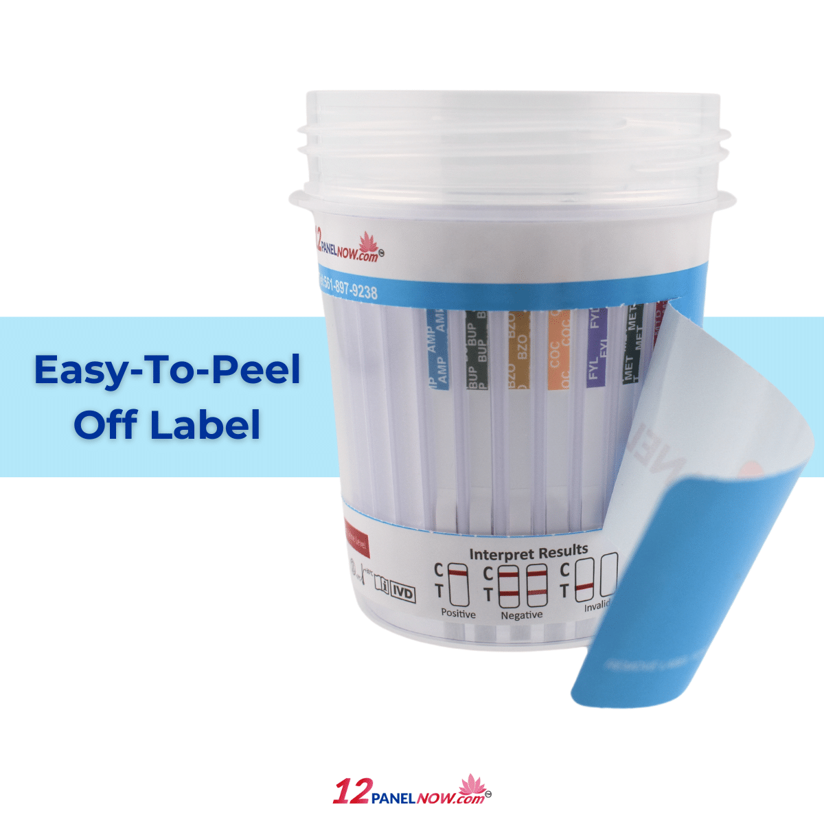 10 Panel Cup FYL 12 Panel Peel off Label