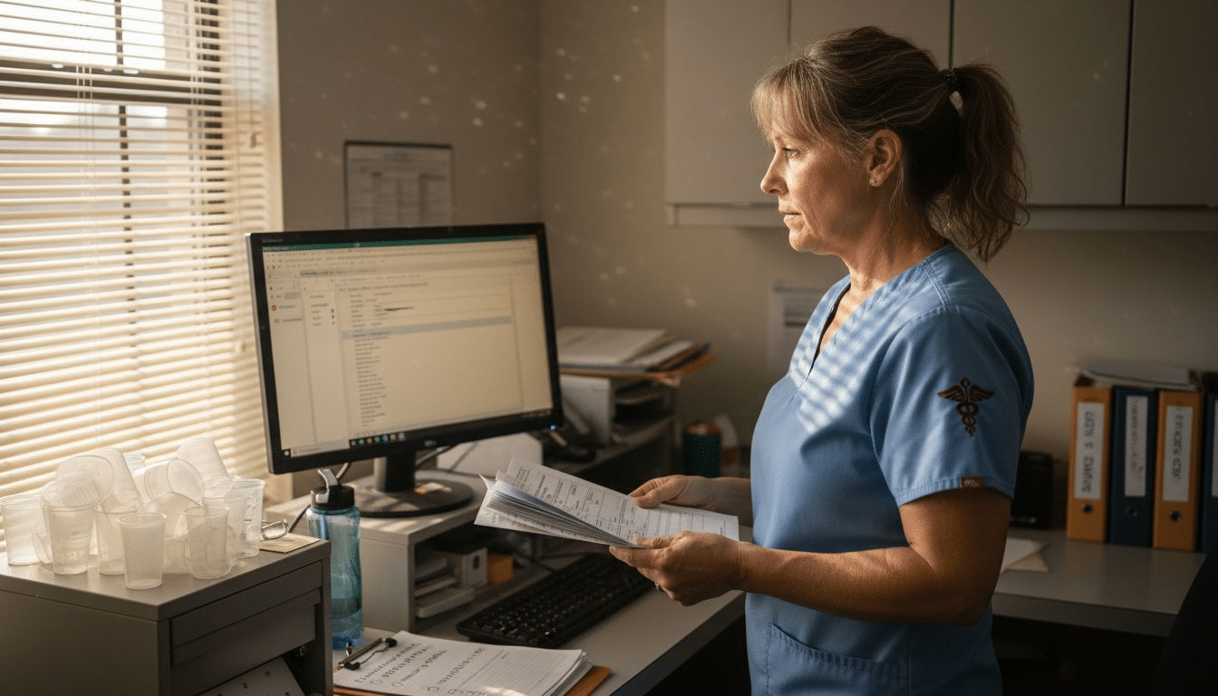 Drug screening workflow in rehab office