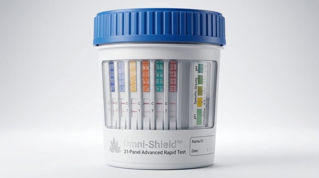 Maximize Workplace Safety: 21-Panel Drug Test Cups with Built-In Adulteration Guards for Uncompromised Results
