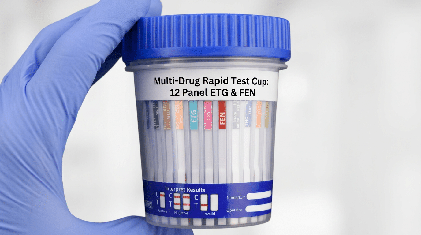 Validated 12-Drug Tests With ETG Alcohol and Fentanyl
