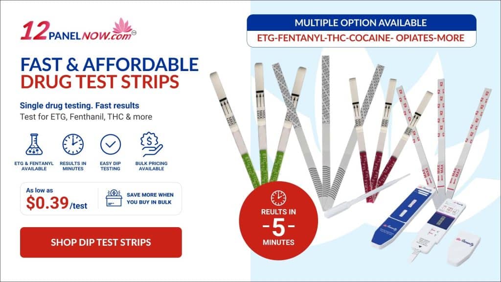 12 Panel Now fast and affordable drug test strips with results in 5 minutes