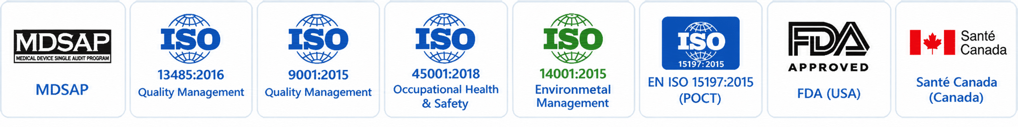 Various quality and safety certifications for 12 panel now and serenity cup