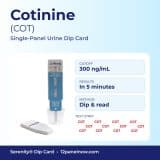 Cotinine dip card – COT 300 ng/mL single-panel urine drug test