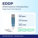 EDDP dip card – methadone metabolite 100 ng/mL single-panel urine drug test