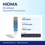 MDMA dip card – ecstasy 500 ng/mL single-panel urine drug test